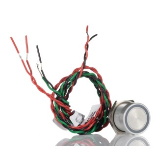 APEM Illuminated Momentary Piezo Switch SPST IP68, Solder Terminals, 200mA Current, -40°C to 75°C IP68 