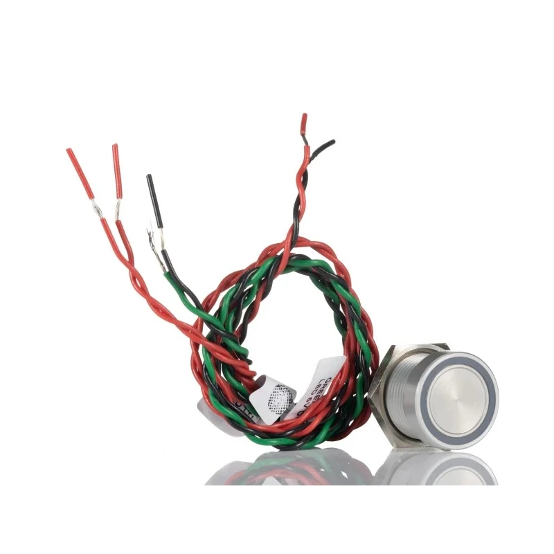 APEM Illuminated Momentary Piezo Switch SPST IP68, Solder Terminals, 200mA Current, -40°C to 75°C IP68 