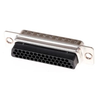 HARTING D-Sub 44 Way Straight 2.29 mm Pitch Cable D-Sub Connector with Screw Lock Male 09563005601