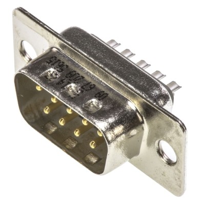 HARTING D-Sub 9 Way Straight 2.77 mm Pitch Panel Mount D-Sub Connector with Flange Male 09672095615