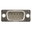 HARTING D-Sub 9 Way Straight 2.77 mm Pitch Panel Mount D-Sub Connector with Flange Male 09672095615
