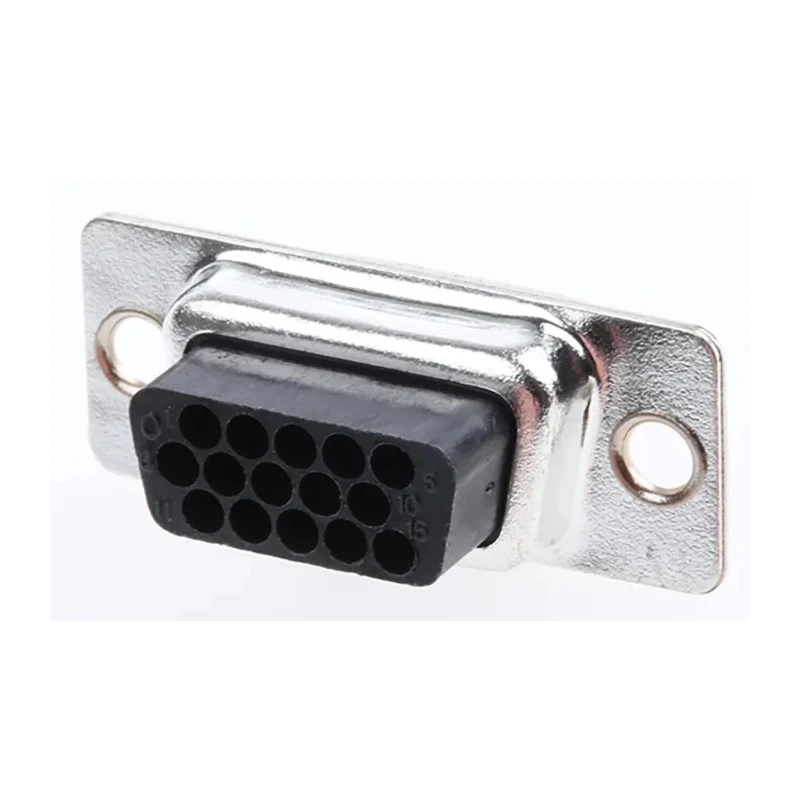 HARTING D-Sub 15 Way Straight 2.29 mm Pitch Cable D-Sub Connector with Screw Lock Female 09561004701
