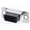HARTING D-Sub 15 Way Straight 2.29 mm Pitch Cable D-Sub Connector with Screw Lock Female 09561004701