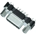 HARTING 15 Way Straight 2.74 mm Pitch Through Hole D-Sub Connector with 4 to 40 UNC Threaded Insert Female 09662516513