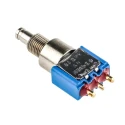 Apem 8000 Series Miniature Push Button Switch, Momentary, Panel Mount, 6.5 mm Cutout, SPDT, IP65, 30V DC 250V AC 8632ADBK