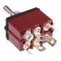 APEM Toggle Switch Panel Mount On-Off-On DPST Tab Terminal 24V dc 28V ac 3647NF/2