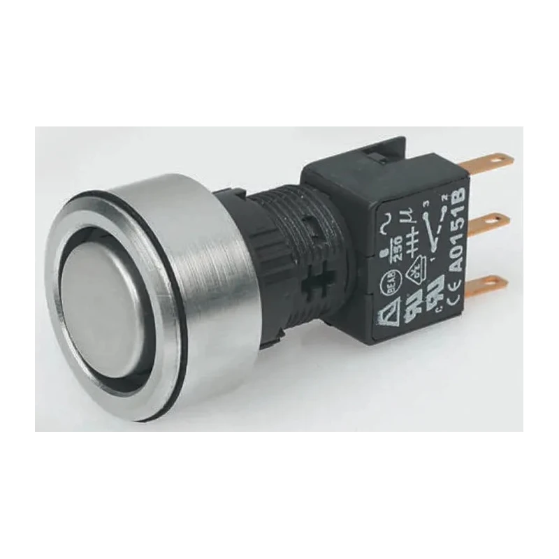 APEM A3 Series Illuminated Push Button Switch, Panel Mount, 30 mm Cutout, DPDT, IP65 A3PFA1X210J1