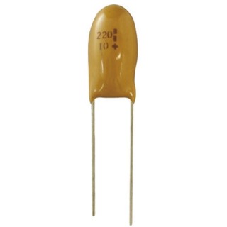 TANCAP TECHNOLOGY Electrolytic Tantalum Capacitor 470 nF 35V dc Through Hole TBM Series TBM1V474AECB