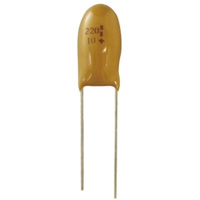 TANCAP TECHNOLOGY Electrolytic Tantalum Capacitor 470 nF 35V dc Through Hole TBM Series TBM1V474AECB