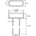 RALTRON 12 MHz Crystal ±30 ppm HC-49 2-Pin Through Hole 11.35 mm x 5 mm x 3.5 mm AS-12.000-18