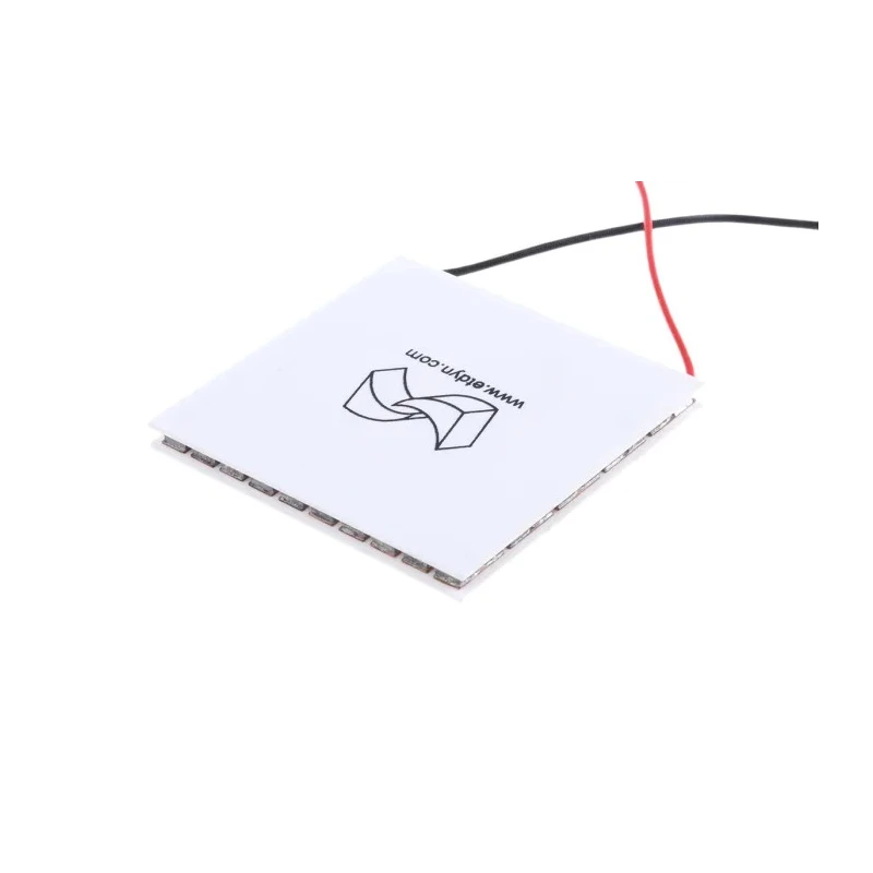European Thermodynamics Peltier Module with 6.8 W Cooling Capacity, 6.8 A Current, 2.5 V Voltage, 62 mm x 62 GM200-49-45-25