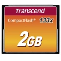 Transcend Compact Flash Card 2 GB MLC NAND, 133x, 50 Mbps Read, 20 Mbps Write TS2GCF133