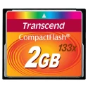 Transcend Compact Flash Card 2 GB MLC NAND, 133x, 50 Mbps Read, 20 Mbps Write TS2GCF133