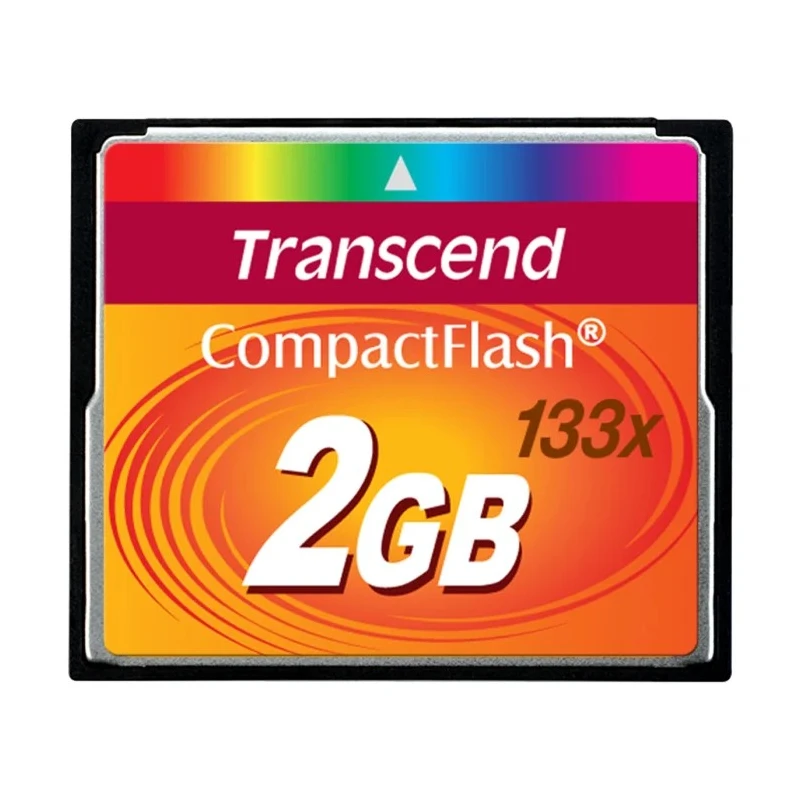 Transcend Compact Flash Card 2 GB MLC NAND, 133x, 50 Mbps Read, 20 Mbps Write TS2GCF133