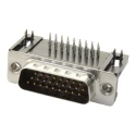 HARTING 62 Way Right Angle 2.41 mm Pitch Through Hole D-Sub Connector with 4 to 40 UNC Screw Lock Male 09564627813