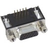 HARTING D-Sub 26 Way Right Angle 2.29 mm Pitch Through Hole Connector Female with 4 to 40 UNC Screw Lock 09562527613