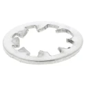 RS PRO Stainless Steel Plain Internal Tooth Shakeproof Washer, M8, DIN 6797J 187-0614