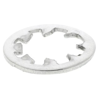 RS PRO Stainless Steel Plain Internal Tooth Shakeproof Washer, M8, DIN 6797J 187-0614