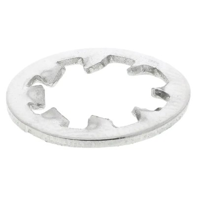 RS PRO Stainless Steel Plain Internal Tooth Shakeproof Washer, M8, DIN 6797J 187-0614