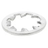 RS PRO Stainless Steel Plain Internal Tooth Shakeproof Washer, M8, DIN 6797J 187-0614