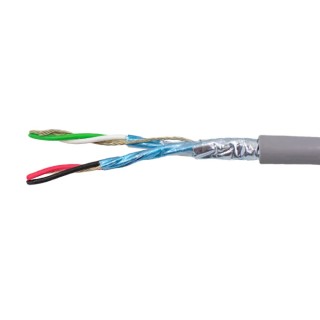 Alpha Wire Alpha Essentials Communication & Control Series Data Cable 2 Pairs 0.35 mm² 305 m Polyvinyl Grey 1243/2C SL001