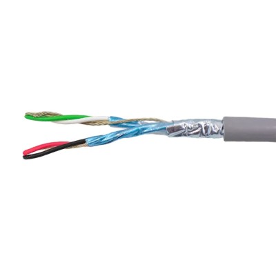 Alpha Wire Alpha Essentials Communication & Control Series Data Cable 2 Pairs 0.35 mm² 305 m Polyvinyl Grey 1243/2C SL001