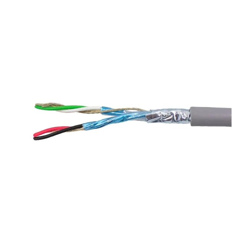 Alpha Wire Alpha Essentials Communication & Control Series Data Cable 2 Pairs 0.35 mm² 305 m Polyvinyl Grey 1243/2C SL001