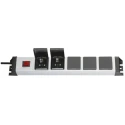 Kopp POWERversal 1.4 m 5 Socket Type F Extension Socket 25V AC 16A 3600W Surge Protected RCD Protected Switchable 227320017