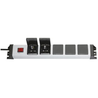 Kopp POWERversal 1.4 m 5 Socket Type F Extension Socket 25V AC 16A 3600W Surge Protected RCD Protected Switchable 227320017