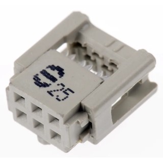 HARTING 6-Way IDC Connector Female for Cable, 2 Row, 320V AC, Gold Contact Plating, SEK 18 09185067803