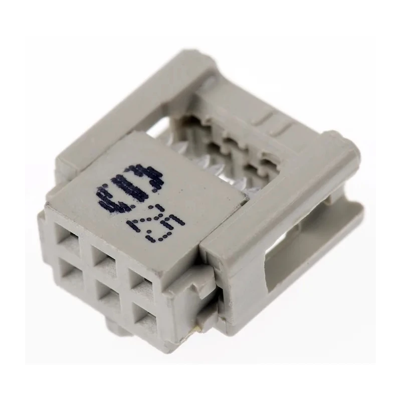 HARTING 6-Way IDC Connector Female for Cable, 2 Row, 320V AC, Gold Contact Plating, SEK 18 09185067803