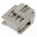 HARTING 6-Way IDC Connector Female for Cable, 2 Row, 320V AC, Gold Contact Plating, SEK 18 09185067803