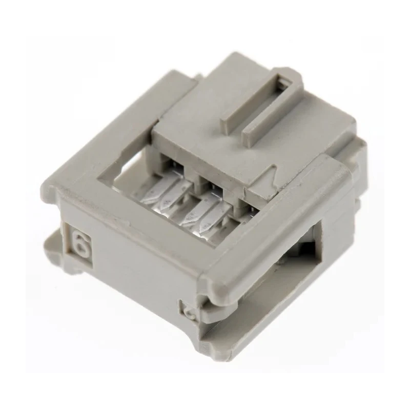 HARTING 6-Way IDC Connector Female for Cable, 2 Row, 320V AC, Gold Contact Plating, SEK 18 09185067803