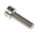 RS PRO Plain Stainless Steel Hex Socket Cap Screw M8 x 25 mm DIN 912 Grade A 187-1493