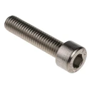 RS PRO Plain Stainless Steel Hex Socket Cap Screw, Hex Socket, M8 x 35 mm 187-1516