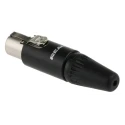 Re-An Products Cable XLR Connector, Straight Female, 3 Way, Gold Plating RT3FC-B