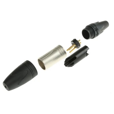 Neutrik Heavy Duty Cable XLR Connector, Straight, 50V, 16A, Gold Alloy over Nickel Plating NC3MXX-HD-D