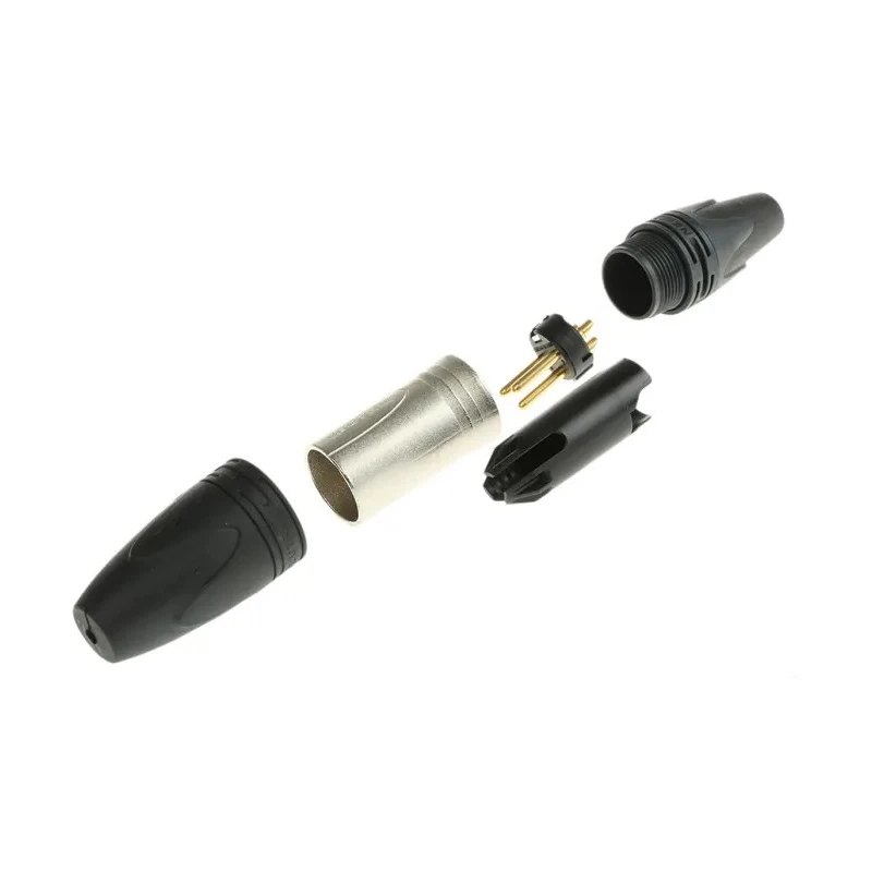 Neutrik Heavy Duty Cable XLR Connector, Straight, 50V, 16A, Gold Alloy over Nickel Plating NC3MXX-HD-D