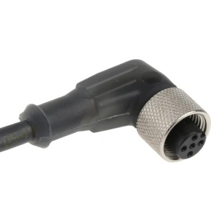 Telemecanique Sensors Female 5 Way Right Angle to Female Unterminated Sensor Actuator Cable 5 m XZCP1264L5