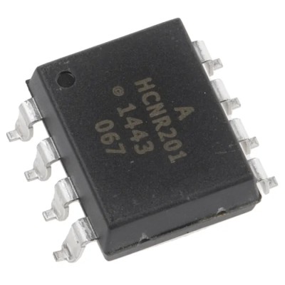 Broadcom DC Input 1 Channel Surface Mount Optocoupler, 8-Pin PDIP, 25mA Input Current, 1.95V Forward Voltage HCNR201-300E