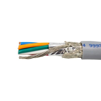 Alpha Wire Alpha Essentials Communication & Control Control Cable 8 Cores 22 AWG Screened Grey Polyvinyl 305m 300V 6344 SL001