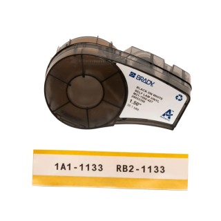 Brady Black on Transparent, White Self-Laminating Vinyl Heat Shrink Labels, 38.1 mm Tape Width, 14.26 m Tape M21-1500-427