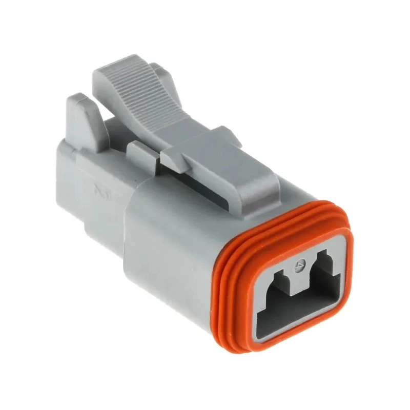 Amphenol Industrial AT Automotive Connector Male Grey Cable 2 Way Crimp Termination 13A Current AT06-2S