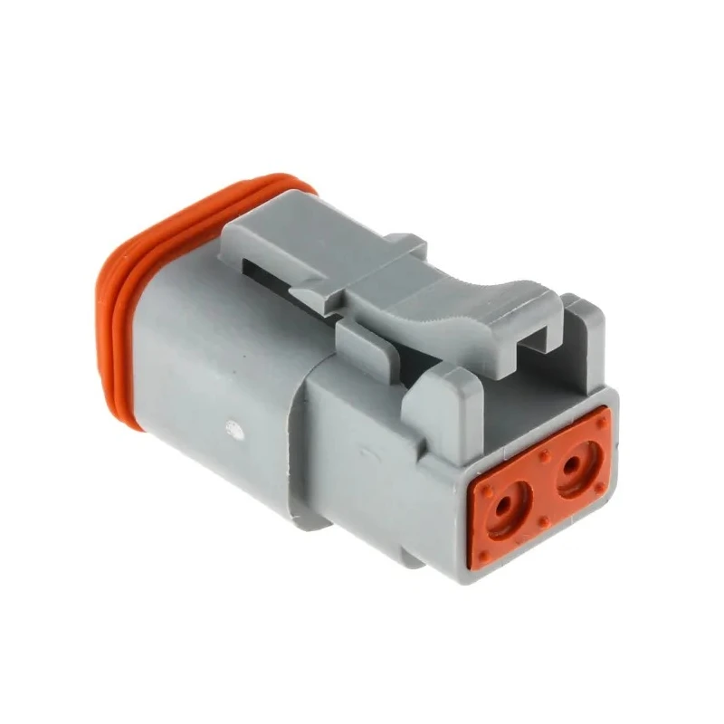 Amphenol Industrial AT Automotive Connector Male Grey Cable 2 Way Crimp Termination 13A Current AT06-2S