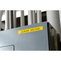 Brady Black on Yellow, Black Label Printer Tape, 9.53 mm Width, 6.4 m Length, Compatible with BMP21 LAB M21-375-595-YL