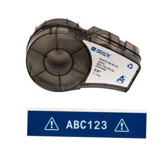 Brady White on Blue Label Printer Tape 19.05 mm Width 6.4 m Length M21-750-595-BL