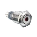 Arcolectric (Bulgin) Ltd Illuminated Momentary Push Button Switch, Panel Mount, 16.2 mm Cutout, DPDT, Red LED, MP0045
