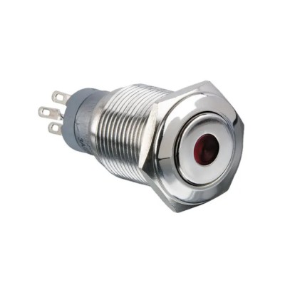 Arcolectric (Bulgin) Ltd Illuminated Momentary Push Button Switch, Panel Mount, 16.2 mm Cutout, DPDT, Red LED, MP0045