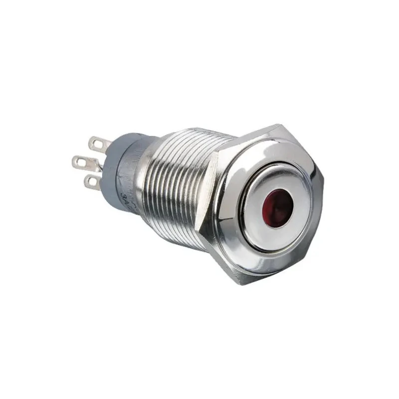 Arcolectric (Bulgin) Ltd Illuminated Momentary Push Button Switch, Panel Mount, 16.2 mm Cutout, DPDT, Red LED, MP0045