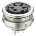 Lumberg 3 Pole Straight M16 DIN Socket, Wall Mount, Threaded, 5A, 250V AC, IP68 Protection 0306 03